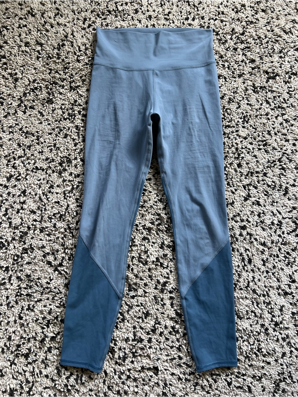 Vuori Colorblock Studio Leggings High Rise Two Tone Blue VW460 Women’s Small